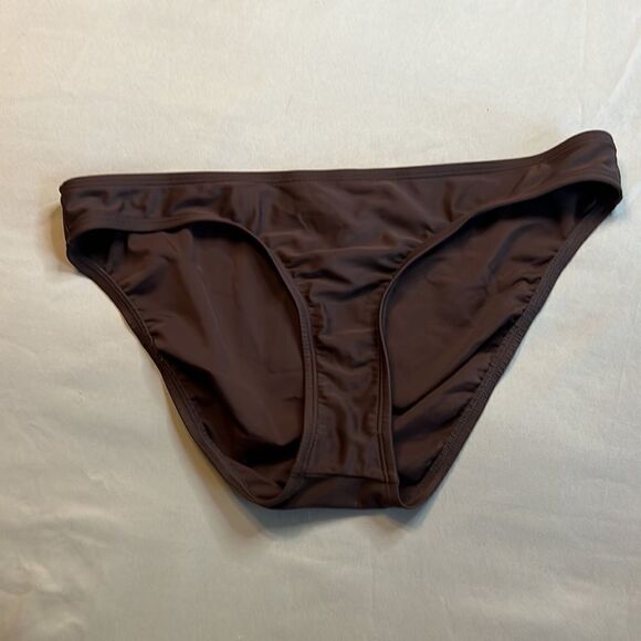 Motherhood Maternity Brown with White Tankini - Size Medium - Picture 11 of 14